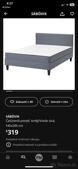 Ikea postel Sabovik - 2