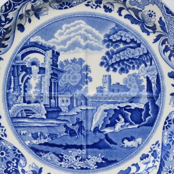 Starožitný veľký servírovací tanier - 2