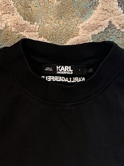 Karl Lagerfeld cierne tricko - 2