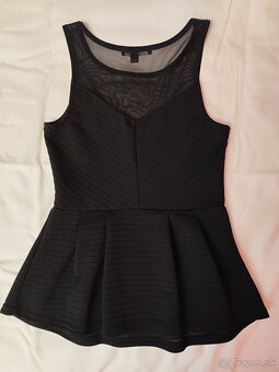 Elegantné čierne tričko/tunika - 2