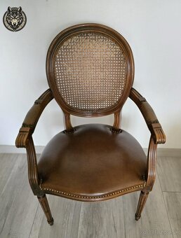 Elegantné klasicistické kreslo v štýle Ľudovíta XVI. - 2