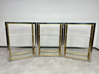 Luxusné dizajnové  - poličky chrom - 2