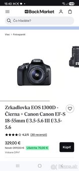 Canon 1300D + 18-55 mm - 2