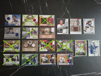 Hokejové kartičky- jersey Slováci - 2