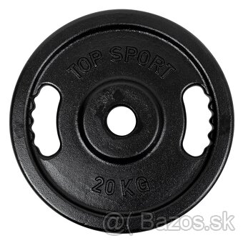 Liatinové olympijské grip kotúče TOP SPORT CASTR 2x20kg/50mm - 2