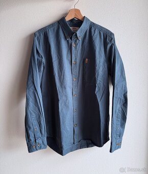 Zánovná košeľa Fjallraven Övik Solid Twill Shirt LS - 2