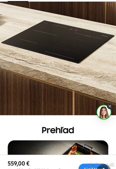 Indukčná doska Samsung NZ64B6056GK/U2 s Flex Zone+ - 2