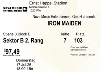Iron Maiden vo Viedni - 2