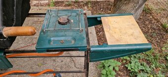 Záhradný gril Campingaz na plyn + stôl stoličky plast - 2