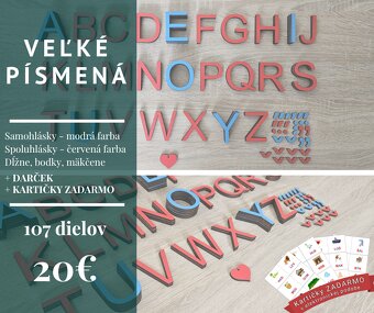 Pohyblivá drevená abeceda - 2