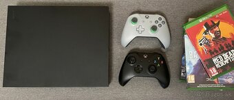 XBOX ONE X 4K 1TB + 9 TOP HIER🔥 + 2 OVLÁDAČE V SUPER STAVE - 2