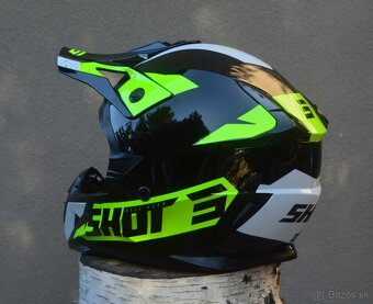 Prilba SHOT žltá biela čierna - 2