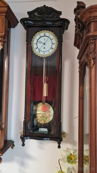 Starožitné nástenné hodiny Biedermeier Vienna - 2