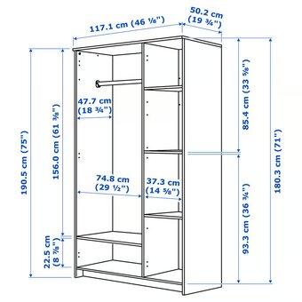 Ikea BRIMNES skriňa - 2