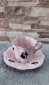 Růžovy porcelán, šálek s podšálkem, Chodov - 2
