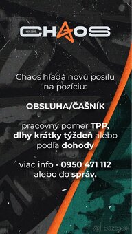 Ponuka práce Obsluha/Čašník TPP/Brigáda - 2