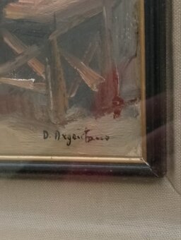 Starý obraz ,olejomalba - 2