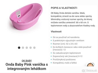 Predám 2x vaničku a stojan - 2