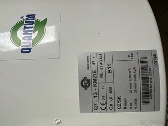 Plynový zasobnikový ohrievač QUANTUM Q7-13 KMZ/E 47 litrový - 2