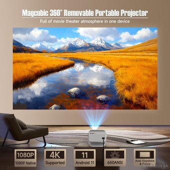 Nový projektor Magcubic – Full HD 1080P, 650 ANSI, WiFi6, BT - 2
