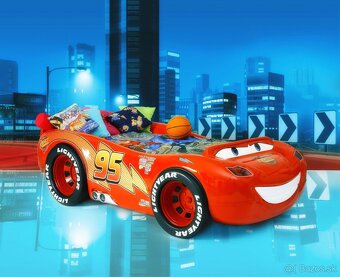 Detská postel autopostel BLESK McQUEEN 180x90 cm - 2