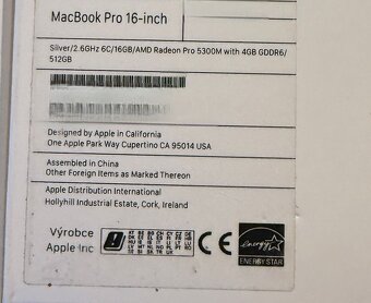 MacBook PRO 16' - 2