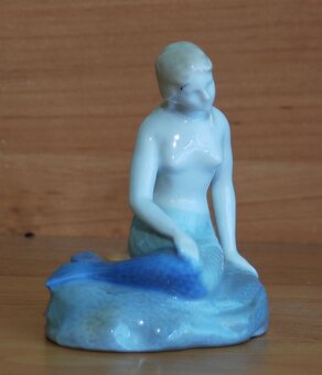 Porcelánová soška - Morská panna - 2