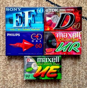 Zabalené kazety Sony TDK Philips Maxell - 2