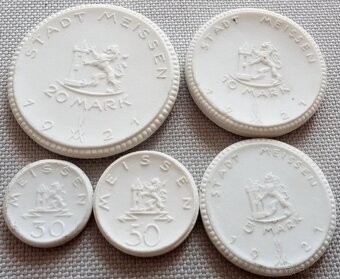 Sada porcelanovych minci Meissen - 2