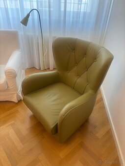 Uplne nove kozene kreslo - 2