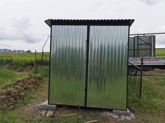Plechová garáž 2×3 m – pozinkovaná - 2