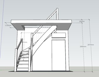 Predám samonosné schody. - 2