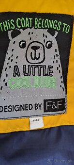 Žltá prechodná bunda (hrubšia), zn. F&F, veľ. 116 - 2