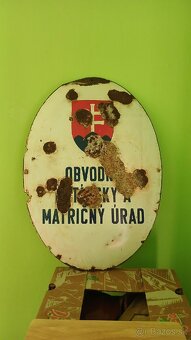 Smaltovana tabula Slovenský štát. - 2