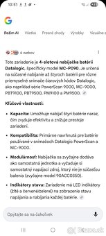 Nabíjačka Datalogic MC-P090 - 2