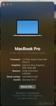 MacBook Pro 13” | 2019 | 8gb RAM | 256gb disk - 2