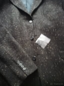 Pánske vlnené melírované  sako - 2