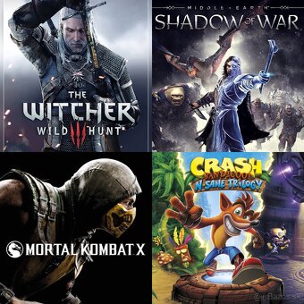 Xbox One hry Assasins Creed, Witcher, Shadow of war - 2