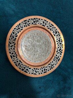 Starožitný medený tanier - 2