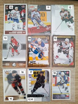 Hokejové kartičky Mix NHL + Slováci - 2