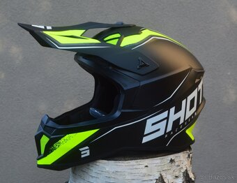 SHOT matná čierno žltá priba CARBON Kevlar 1100gr - 2
