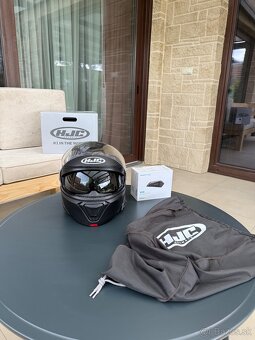 HJC i91 XL semi flat black + HJC 21B - 2