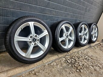 Letná Sada Mercedes 5x112 17"+Zánovné Letné Pneu 205/50 R17 - 2