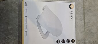 Záchodová doska, sedatko REIKA Mito biela, soft close - 2