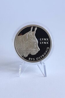 Strieborná minca 3,33 EUR Rys ostrovid - 2