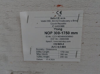 Predám okenný preklad Ytong - 2