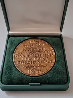 BRONZOVA MEDAILA TGM 1935 - 2