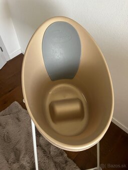 Vanička na kúpanie Shnuggle zlata +stojan - 2