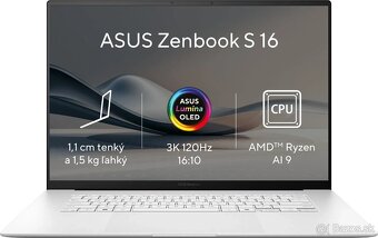 Predám dotykový 4K ASUS Zenbook S 16 OLED UM5606WA - 2