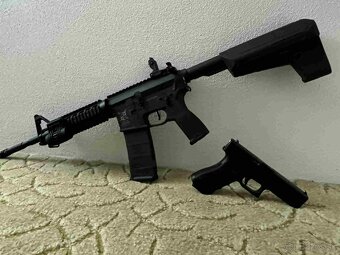 Predám airsoft zbrane – M4 Delta Armory + pištoľ WE G17 GEN. - 2